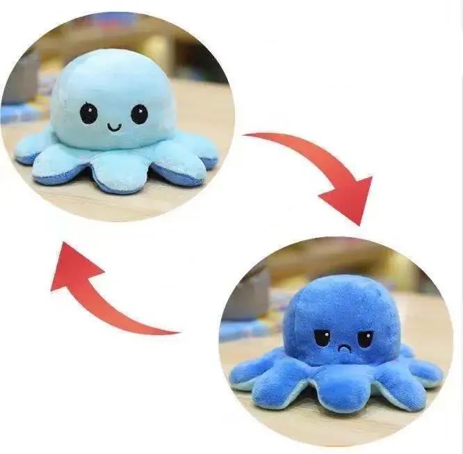 Flip Octopus knuffel (omkeerbaar)