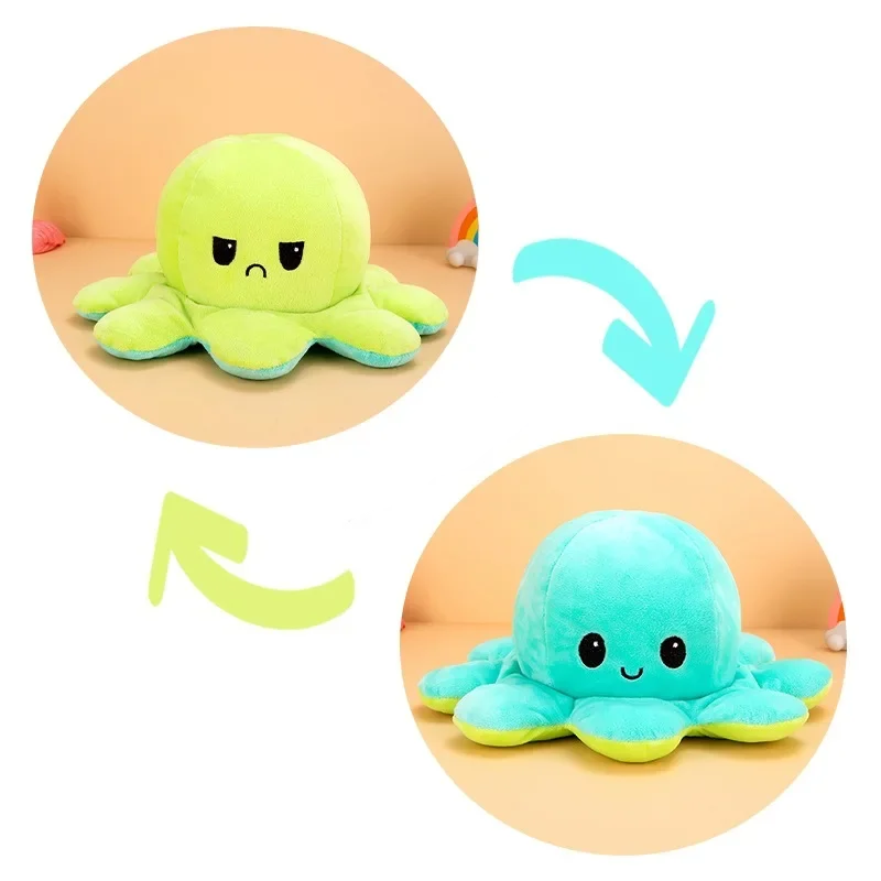 Flip Octopus knuffel (omkeerbaar)